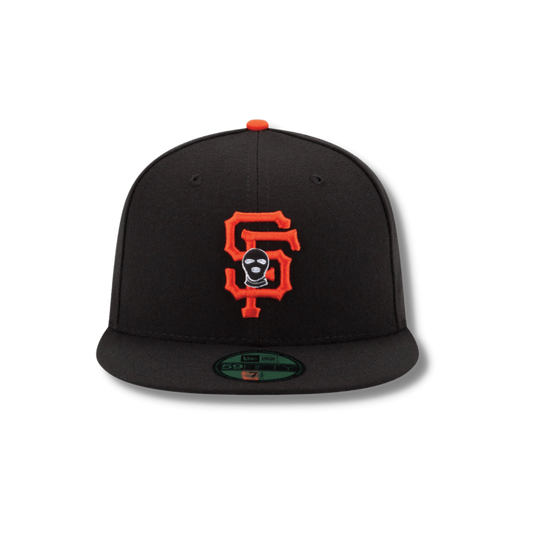San Francisco Giants SKI Mask fitted baseball hat - DUMBFRESHCO