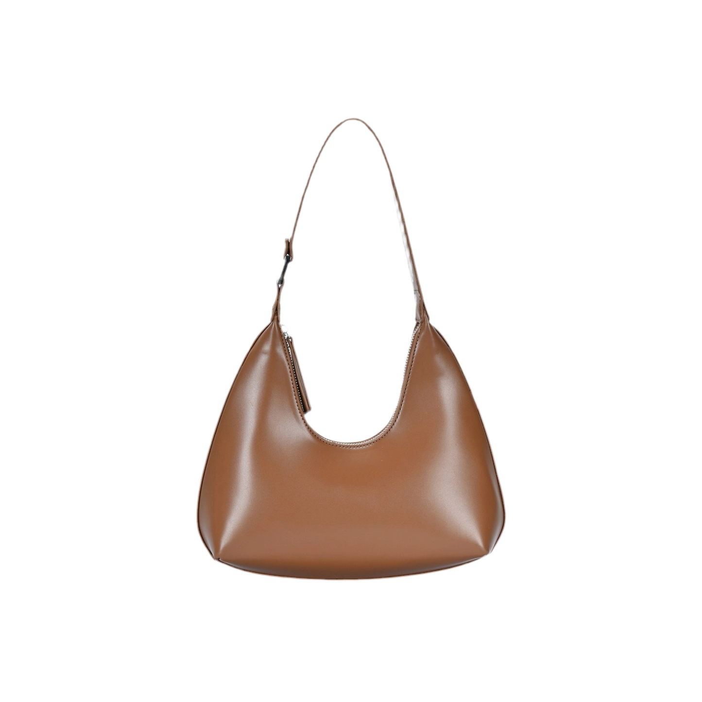 Tan Vegan Leather Shoulder Handbag