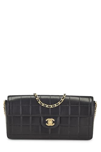 Chanel, Black Lambskin Chocolate Bar East/West Medium