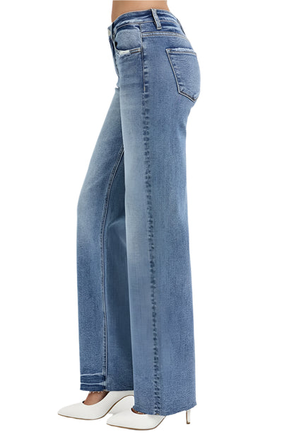 High Rise Straight Leg Jeans