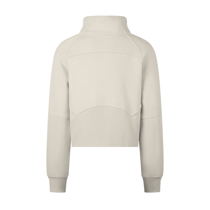 Cropped Half-Zip Sweatshirt