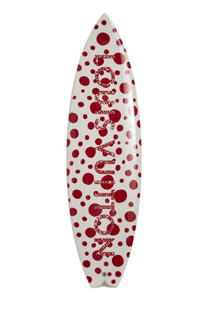 Louis Vuitton, Yayoi Kusama Red & White Infinity Dots Shortboard