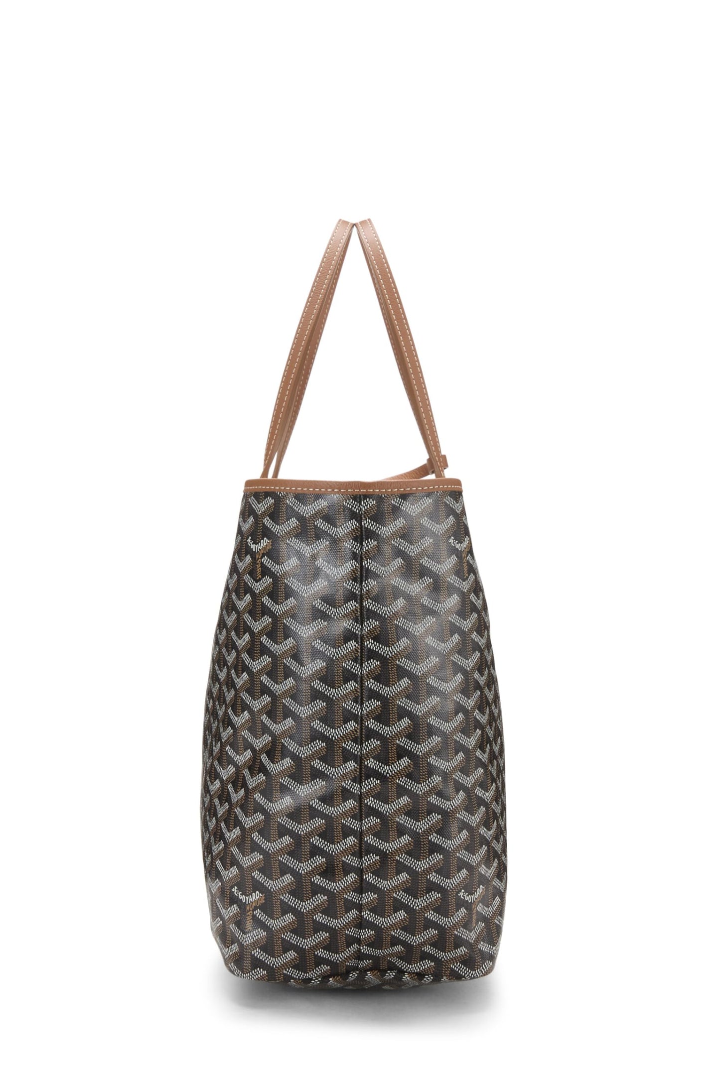 Goyard, Black Goyardine Canvas Saint-Louis PM