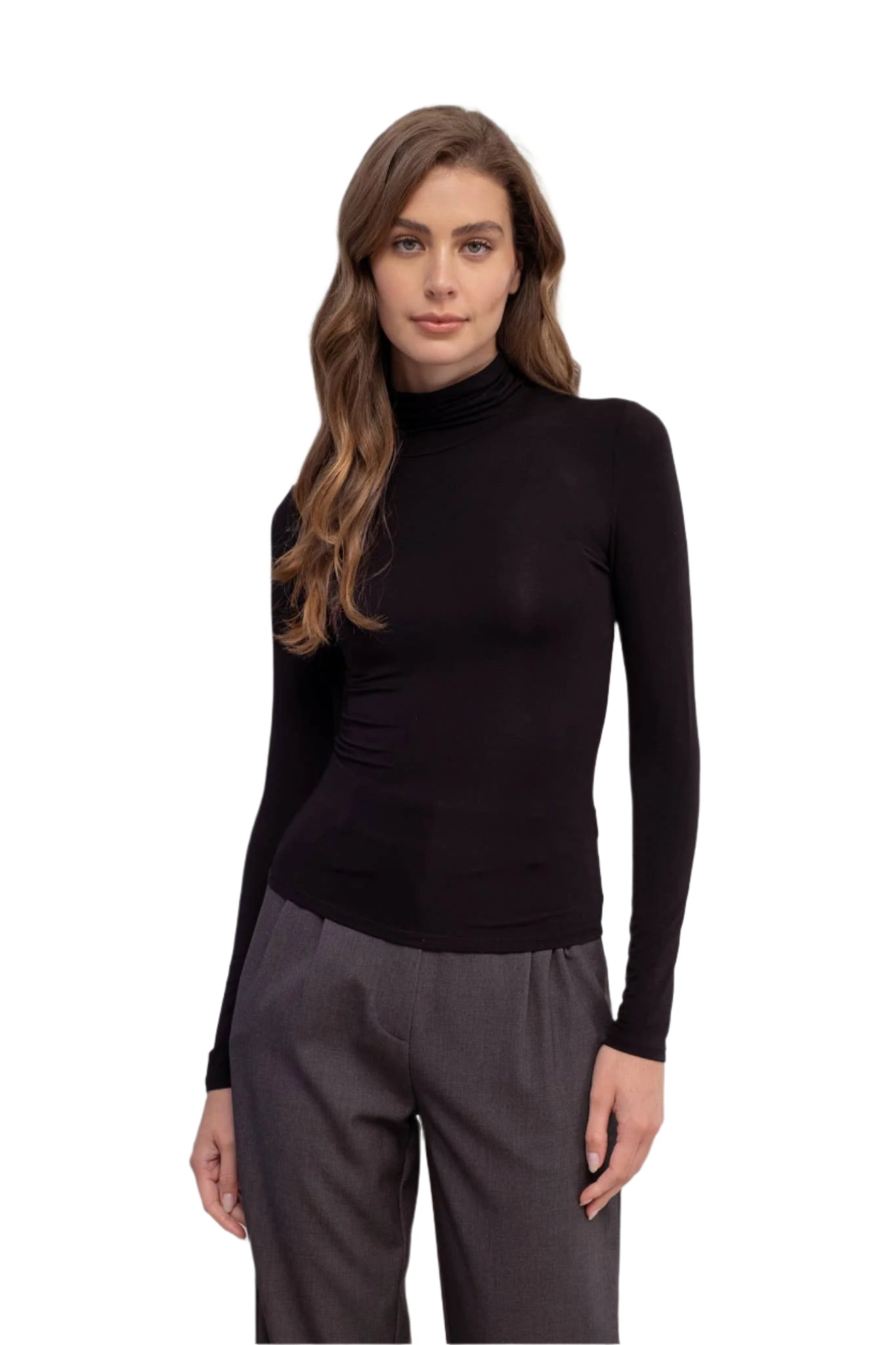 TURTLENECK LONG SLEEVE KNIT TOP