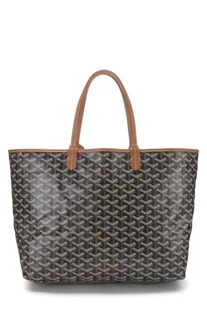 Goyard, Black Goyardine Canvas Saint-Louis PM