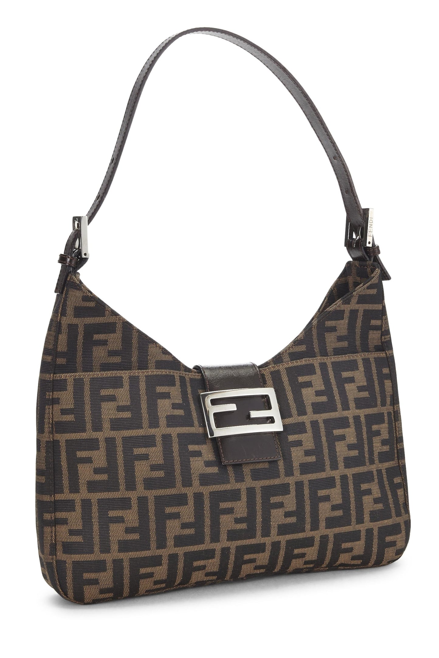 Fendi, Brown Zucca Canvas Shoulder Bag