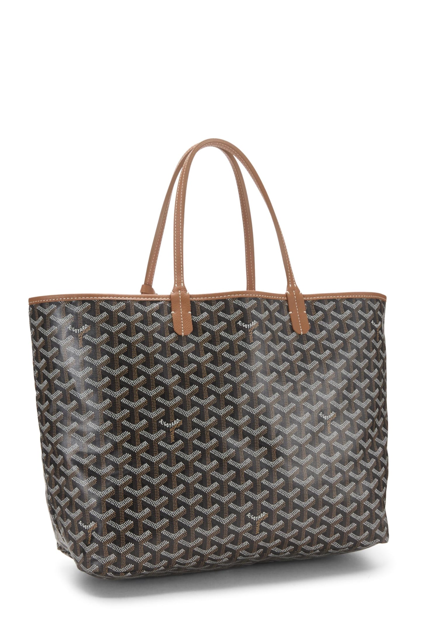 Goyard, Black Goyardine Canvas Saint-Louis PM