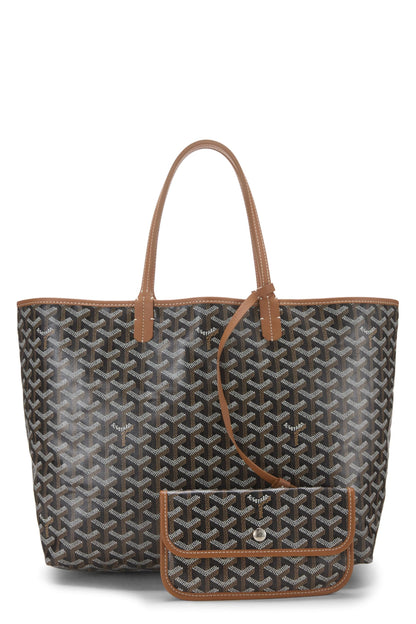 Goyard, Black Goyardine Canvas Saint-Louis PM