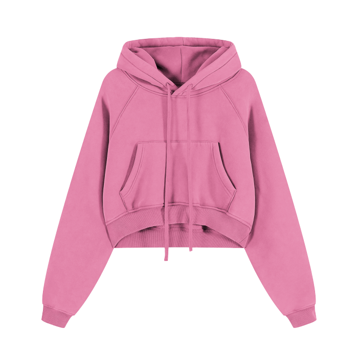 Washed Cropped Hoodie