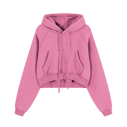 Washed Cropped Hoodie