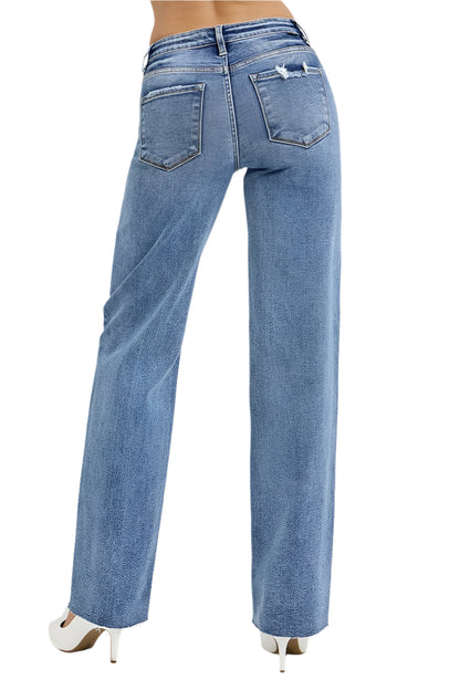 High Rise Straight Leg Jeans