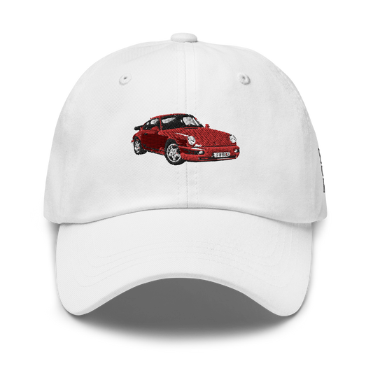 Red Porsche Dad hat - DUMBFRESHCO
