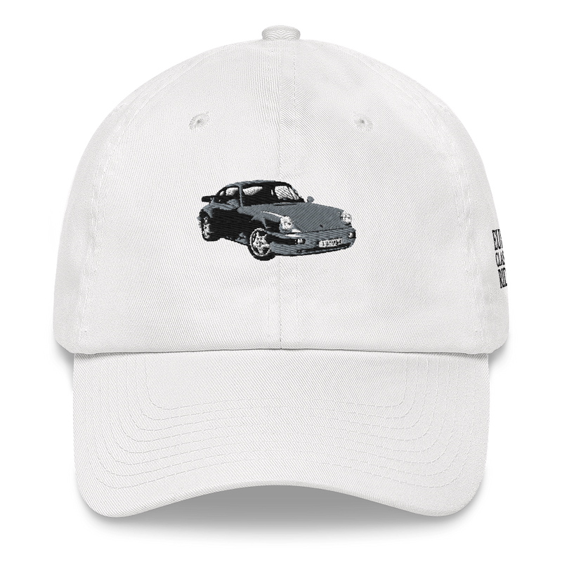 Grey Porsche Dad hat - DUMBFRESHCO