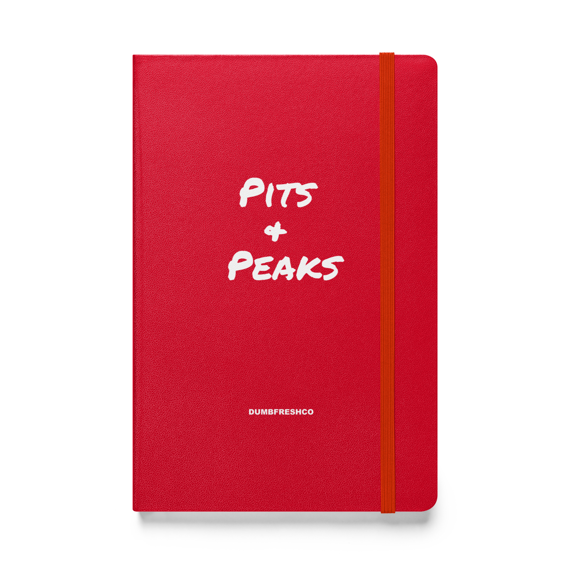 Pits and Peaks Hardcover notebook - DUMBFRESHCO