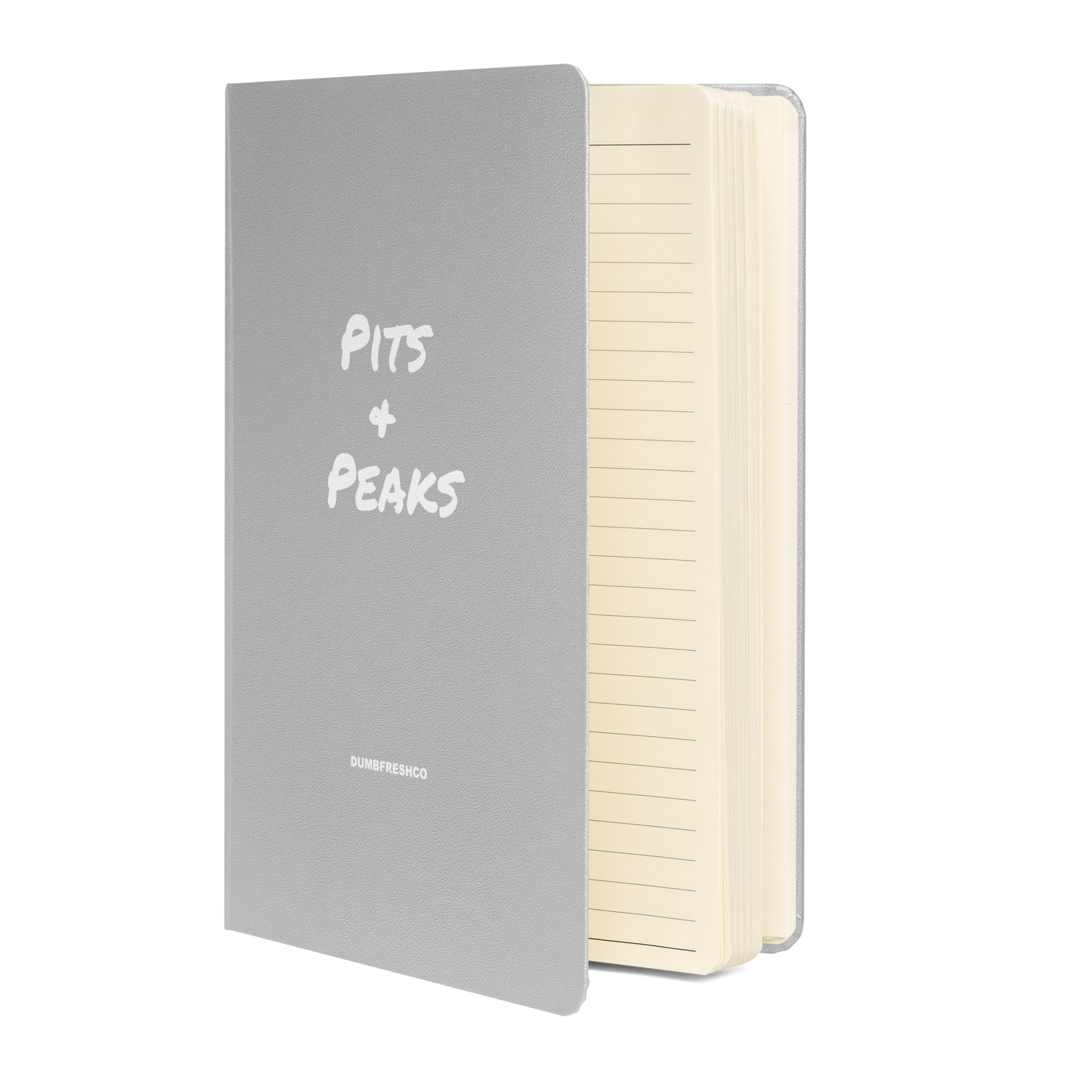 Pits and Peaks Hardcover notebook - DUMBFRESHCO