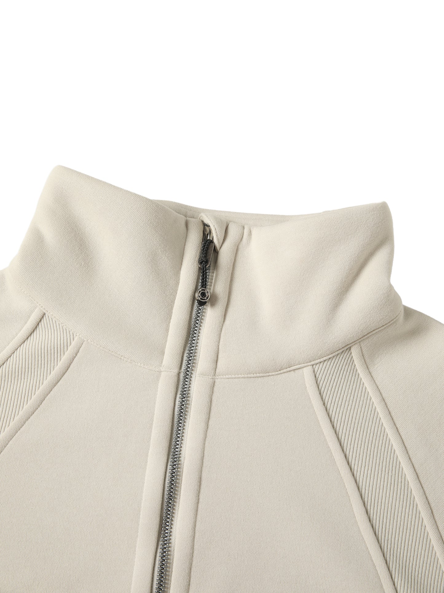 Cropped Half-Zip Sweatshirt