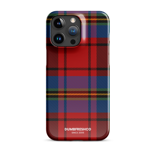 Red Plaid iPhone® Snap case - DUMBFRESHCO