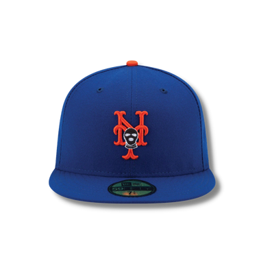 New York Mets SKI Mask fitted baseball hat - DUMBFRESHCO