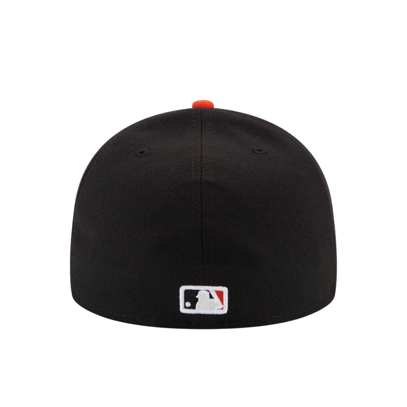 DRY CLEAN ONLY | Black Orange Baltimore Orioles fitted baseball hat - DUMBFRESHCO