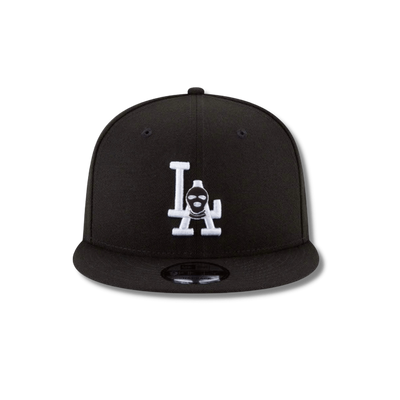 LA Dodgers SKI Mask fitted baseball hat - DUMBFRESHCO