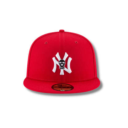 New York Yankees SKI Mask fitted baseball hat - DUMBFRESHCO